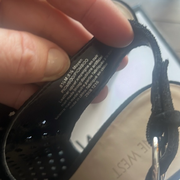 Nine West piomboo open toe chunky heels size 8.5 - Picture 3 of 6